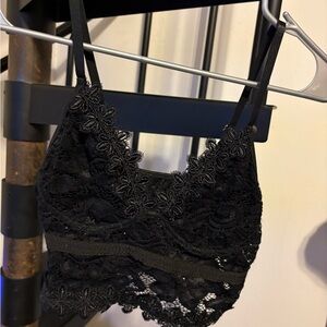 Elegant Black Lace Bralette